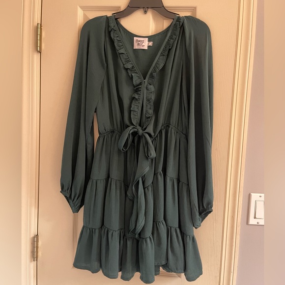 PRINCESS POLLY RANDI MINI DRESS TEAL - Picture 3 of 4